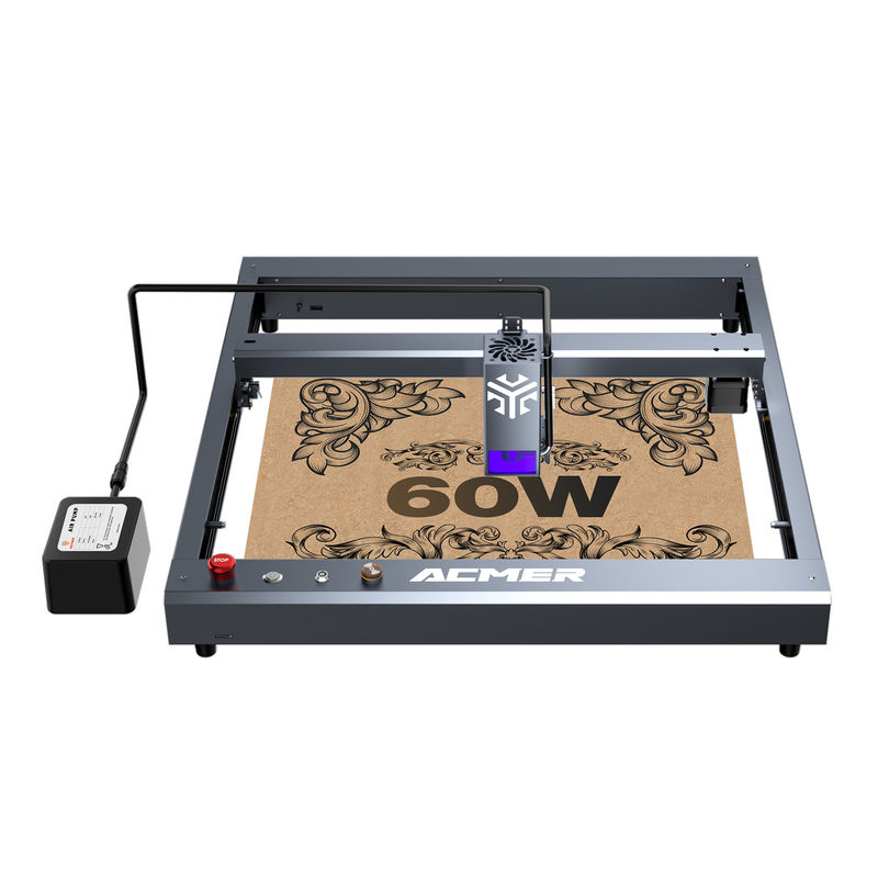 ACMER P2 60W - 68W آلة حفر ليزر سطح المكتب DC 24V 6A / 8A سرعة عالية