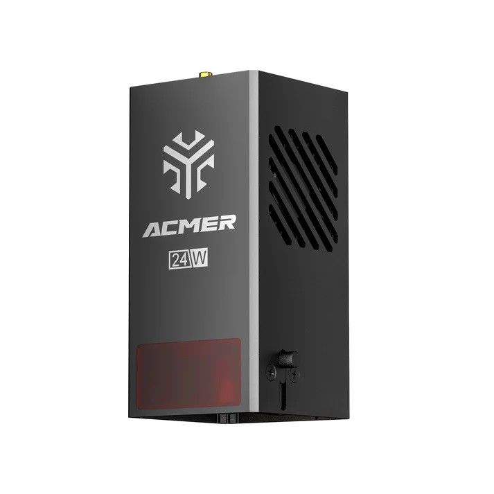 24W وحدة ليزر ثنائي الضوء مجموعة متوافقة مع جميع آلات ACMER، 24V / 5A محول الطاقة