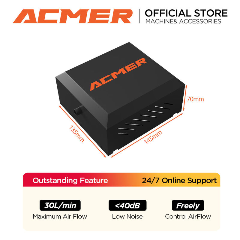 ACMER C4 حفار الليزر مضخة مساعدة الهواء الاتحاد الأوروبي I الولايات المتحدة I المملكة المتحدة 5.0-5.5 M/s سرعة الهواء